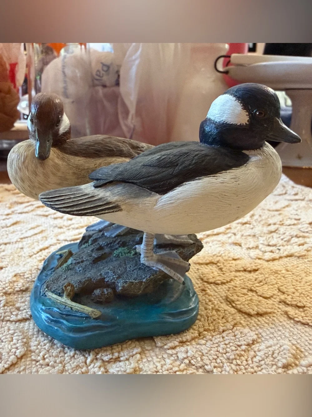 Decorative Bufflehead Ducks Figurine